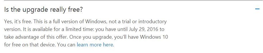 Screenshot from Microsoft official website.