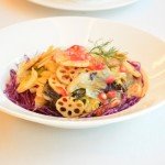 Mixed salad with lotus root